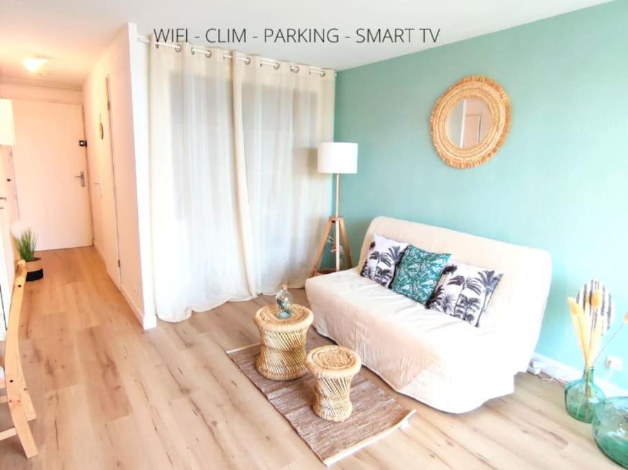 L'Escapade : Charmant T2 -Parking Gratuit, Piscine, Wifi, Clim Gruissan Zewnętrze zdjęcie